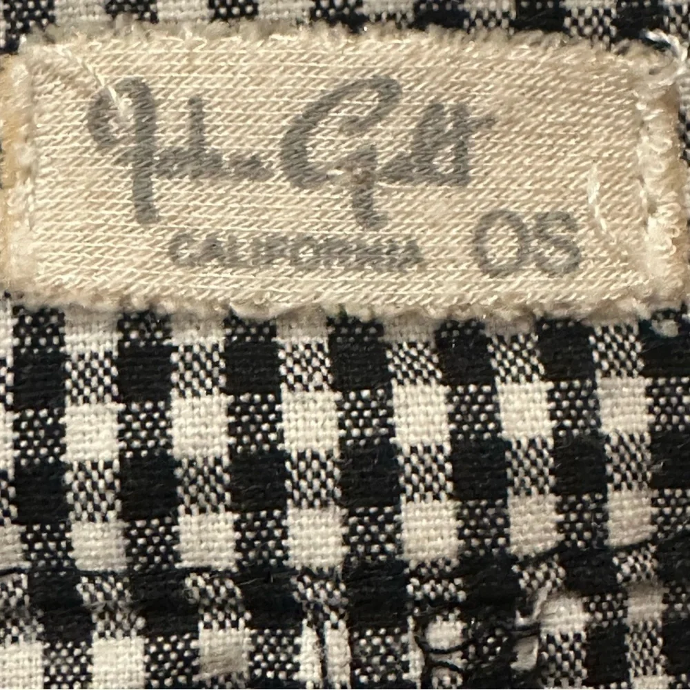 John Galt Black White Gingham Plaid Print Mini Skirt Women’s Size XS
